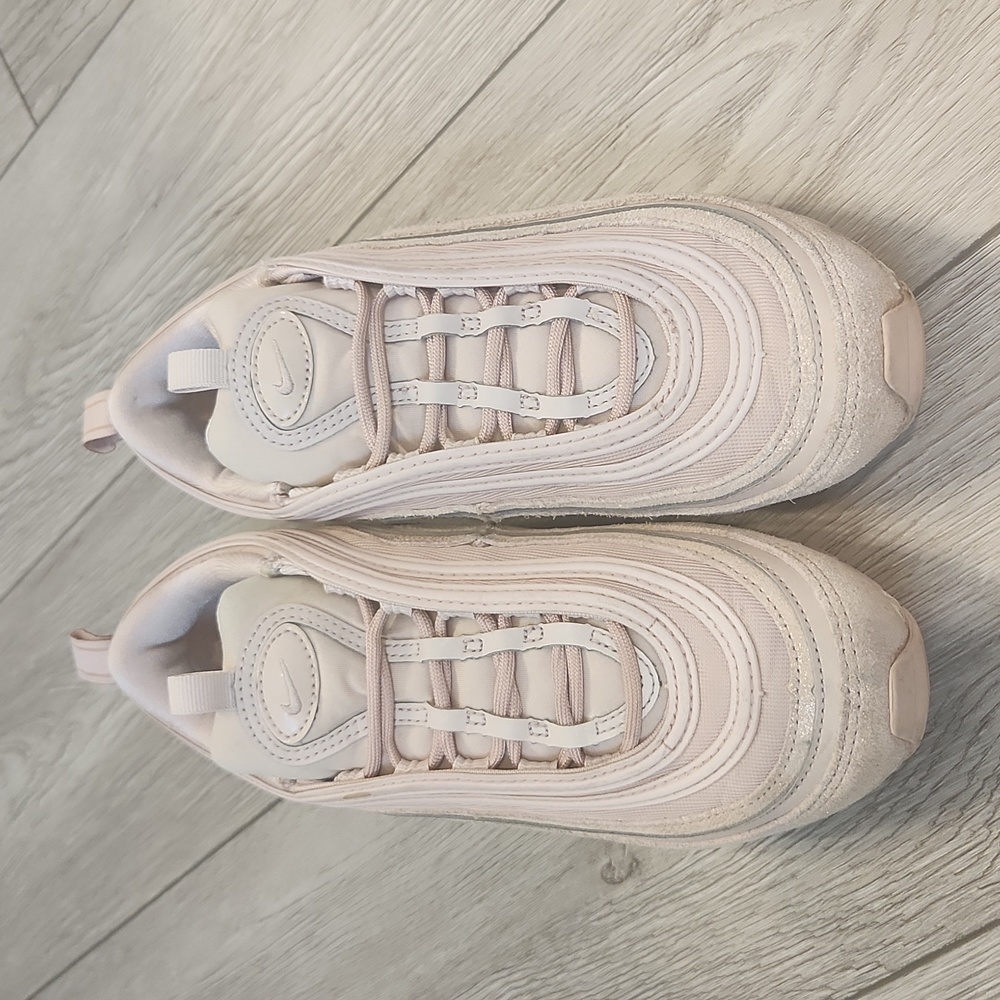 NIKE Air Max 97 Metallic Particle Beige Womwn US 5.5